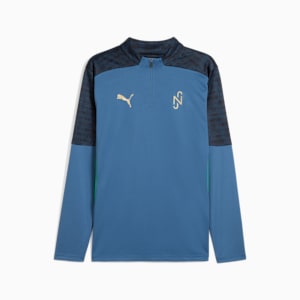 PUMA x NEYMAR JR "BNA" Men's Quarter-Zip, Blue Horizon-Marine Blue, extralarge